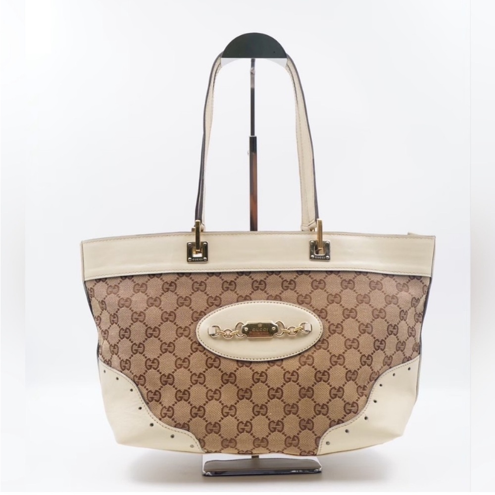 ❌SOLD❌Gucci cream leather shoulder bag